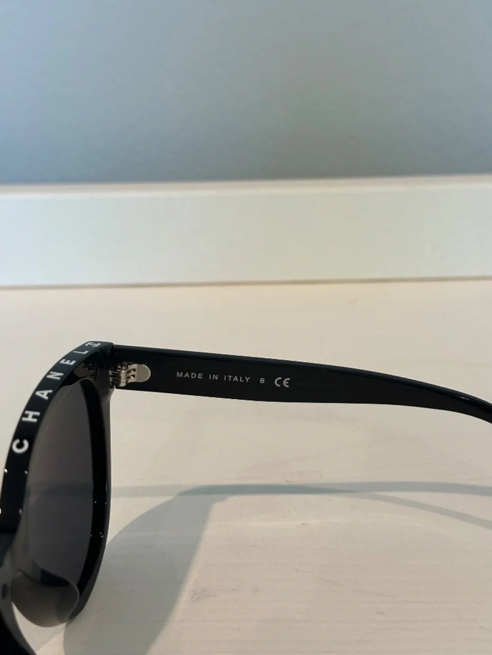 CHANEL Black Butterfly Cat Eye Sunglasses w/ Case